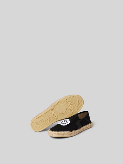 Kenzo Espadryle z detalem z logo Czarny 5