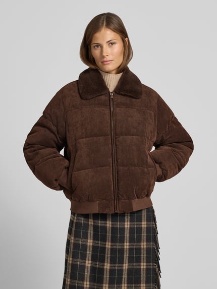ONLY Pufferjacke mit Cordstruktur Dunkelbraun 4