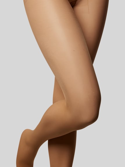 camano 20 DEN Strumpfhosen mit elastischem Bund Modell 'Basic' im 2er-Pack Sand 3