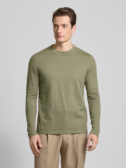 DRYKORN Gebreide pullover met ronde hals, model 'IRMINO' Groen - 4