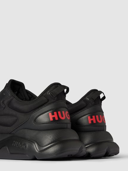 HUGO Sneaker mit Label-Print Modell 'Leon' Black 2