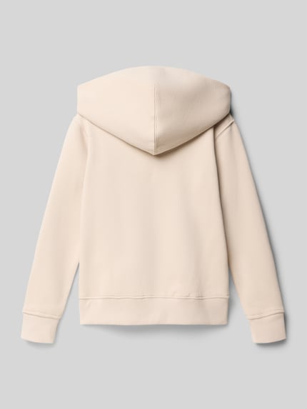 JACK & JONES Regular fit hoodie met kangoeroezak, model 'Jeurban' Ecru - 3