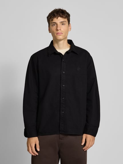 Edwin Regular Fit Freizeithemd mit Kentkragen Modell 'SEBASTIAN' Black 4