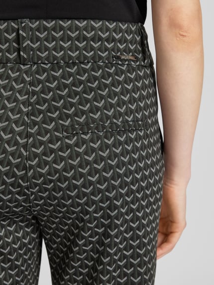 ANGELS Regular Fit Stoffhose mit elastischem Bund Modell 'LARA CHIC' Dunkelgruen 3