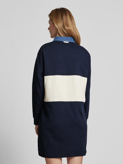 GANT Knielanges Sweatkleid mit Logo-Stitching Marine 5