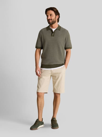 Tom Tailor Koszulka polo o kroju regular fit z bawełny w imitacji dzianiny Oliwkowy 1