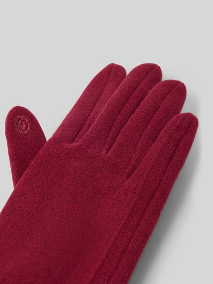 EEM Handschuhe mit Touchscreen-Finger und Schleifendetail Bordeaux 3