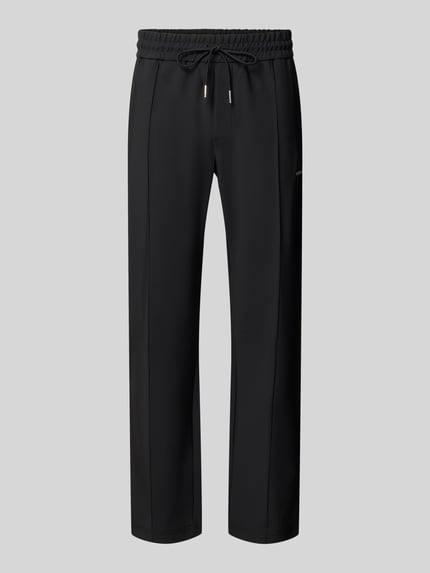 Produktfoto, Jogpants mit elastischem Bund und Tunnelzug von Antony Morato in zwart, materiaal-mix met stretch, regular fit, lengte 74 cm