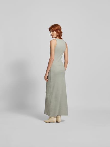 Rabanne Maxi-jurk met labeldetail Lichtgrijs - 5