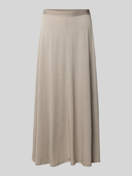 Produktfoto, sandfarbener Loose Fit Midi-Rock aus Lyocell-Baumwoll-Mix Modell 'ILENIAA LARAA' von Armedangels, Damen Midi-Rock