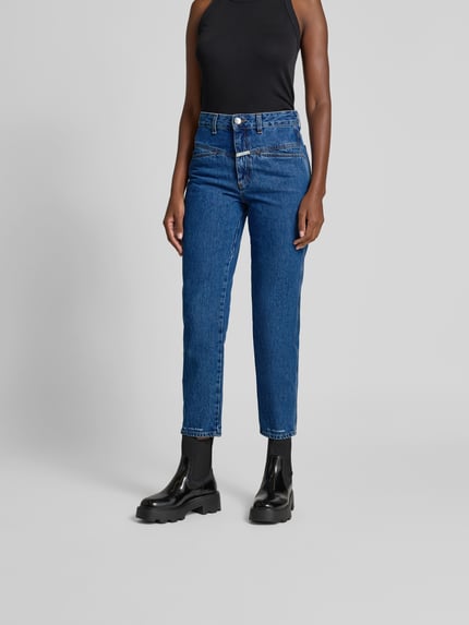 Closed Straight Fit Jeans mit Logo-Patch Jeansblau 4