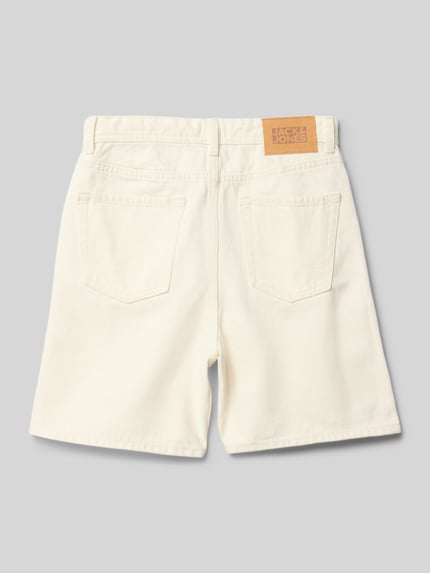 JACK & JONES Jeansshorts im 5-Pocket-Design Modell 'TONY' Ecru 3