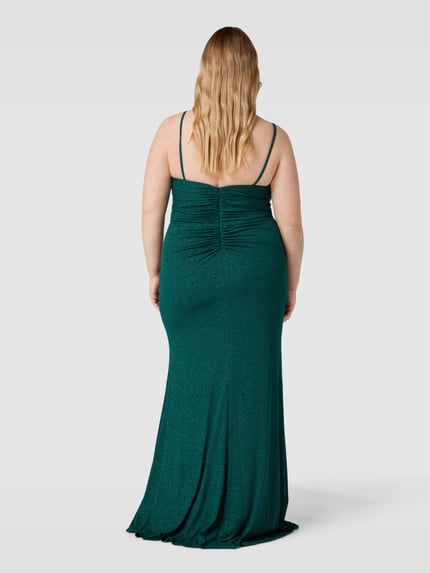 My Mascara Curves PLUS SIZE Abendkleid mit Herz-Ausschnitt Gruen 5