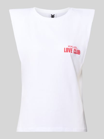 Tanktop mit Statement-Print Modell 'Love Club' Shop The Look MANNEQUINE