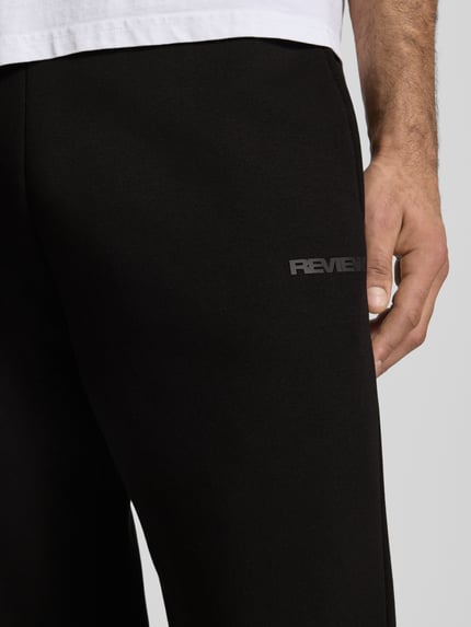 REVIEW Loose Fit Sweatpants mit Seitentaschen Black 3
