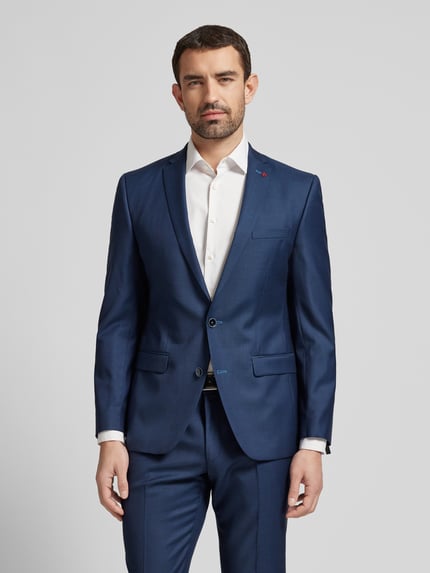 ROY ROBSON Slim Fit Anzug aus reiner Wolle Marine 4