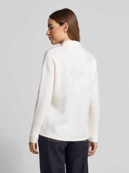 HERZENS Strickjacke aus Kaschmir-Baumwoll-Mix Offwhite 5