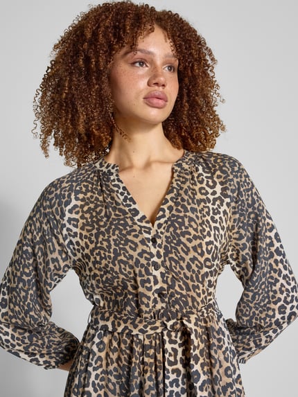 ONLY Soepele vrijetijdsjurk van pure viscose, model 'NOVA LIFE' Zand - 3