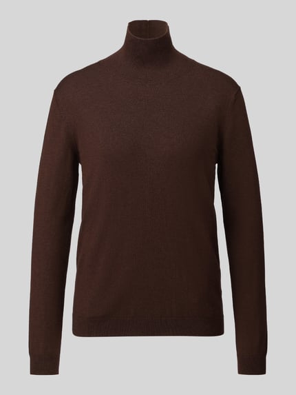 Weekend Max Mara Relaxed Fit Pullover aus Seiden-Woll-Mix Modell 'KIKU' Dunkelbraun 2