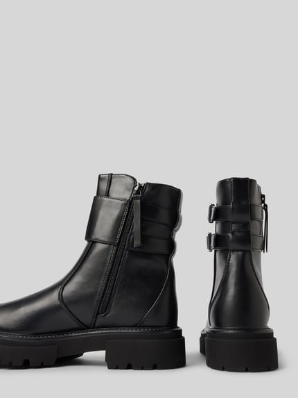 ONLY Chelsea Boots mit breitem Riemen und doppelter Schnalle Modell 'TRINITY-7' Black 2