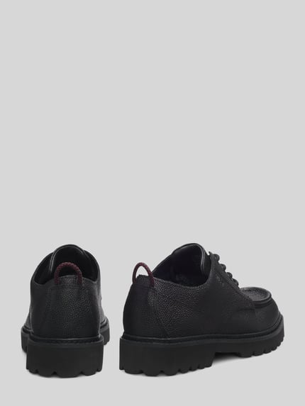 HUGO Schnürschuhe aus echtem Rindsleder Modell 'Draven_derb_sglt' Black 3