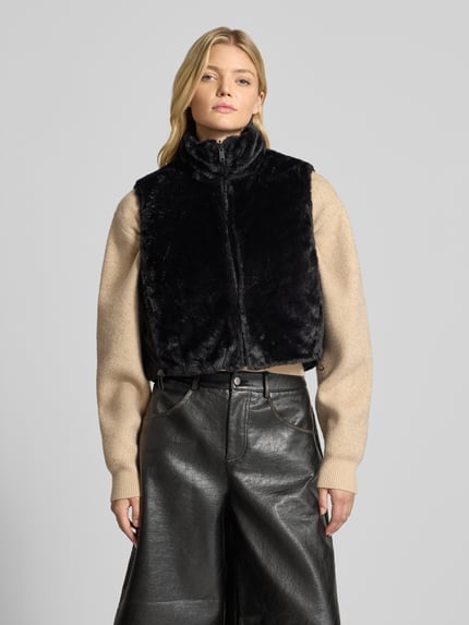 ONLY Regular Fit Weste mit Wende-Funtion Modell 'DANA' Black 4