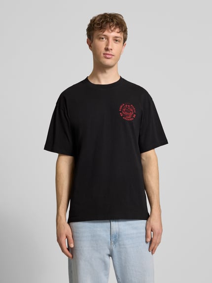 Edwin T-Shirt aus reiner Baumwolle Modell 'MUSIC CHANNEL' Black 4
