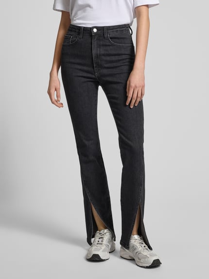 EDITED Skinny Fit Jeans mit 5-Pocket-Design Modell 'Annilie' Dunkelgrau 4