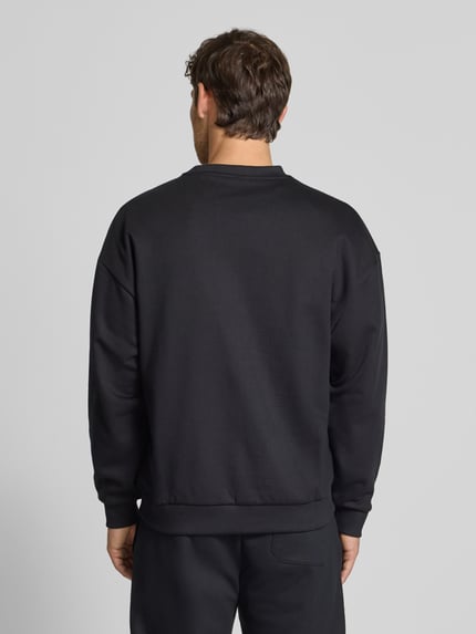 HUGO Comfort Fit Sweatshirt aus reiner Baumwolle Modell 'DINEX' Black 5