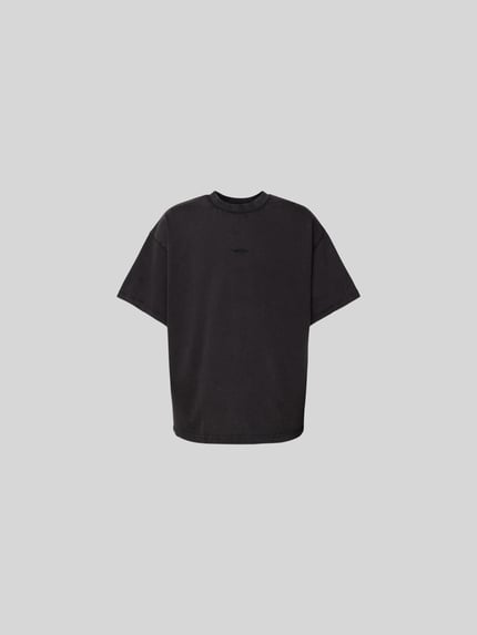 WON HUNDRED T-shirt met labelstitching Zwart - 2