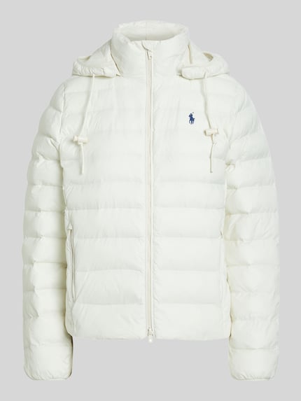 Polo Ralph Lauren Steppjacke mit Kapuze Ecru 2