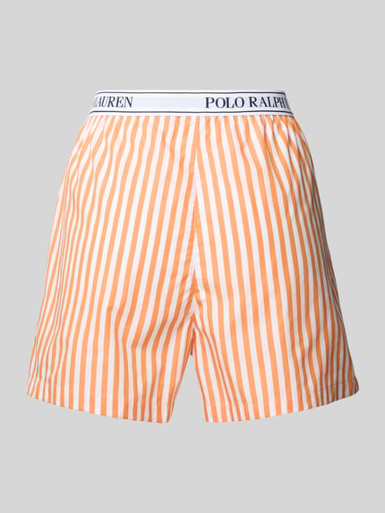 Polo Ralph Lauren Relaxed Fit Pyjama-Shorts mit elastischem Label-Bund Orange 3