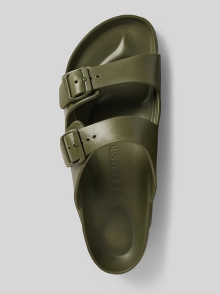 Birkenstock Slides mit Dornschließen Modell 'Arizona EVA' Khaki 3