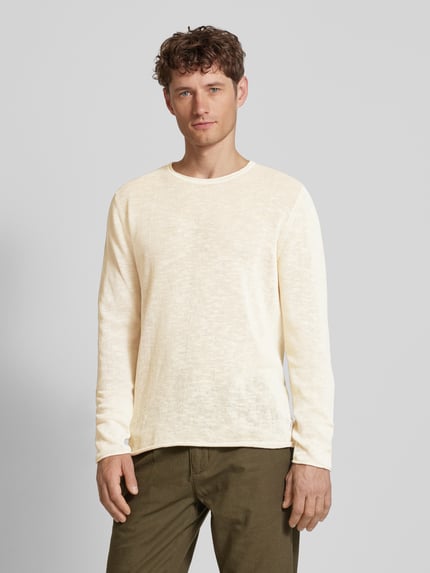 Lindbergh Strickpullover mit Strukturmuster Offwhite 4