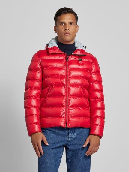 Blauer USA Regular Fit Steppjacke mit Kapuze Modell 'ADAMS' Rot 4