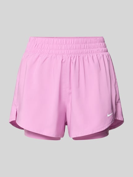 Nike Training Szorty w efekcie 2 w 1 z logo Mocnoróżowy 2