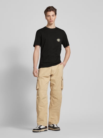 JACK & JONES T-Shirt mit Motiv-Print Modell 'LAFAYETTE' Black 1