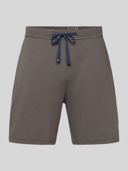 Christian Berg Men Shorts mit elastischem Bund Oliv 2