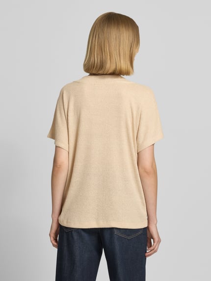 Soyaconcept Strickshirt mit V-Ausschnitt Modell 'Delia' Sand 5