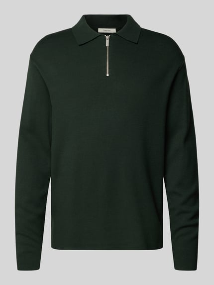 Selected Relaxed Fit Strickpullover aus Viskose-Mix Modell 'TELLER' Dunkelgruen 2