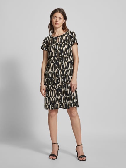 Betty Barclay Knielanges Kleid mit Allover-Muster Black 1