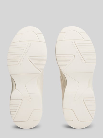 Tommy Hilfiger sneakers van echt leer met logodetails Offwhite - 3