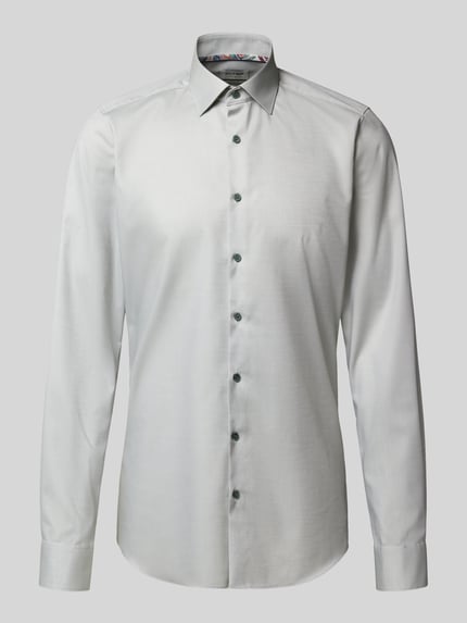 OLYMP Level 5 slim fit zakelijk overhemd met extra lange mouw Groen - 2