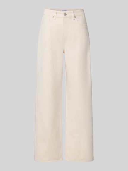 Straight Fit Jeans aus reiner Baumwolle Shop The Look MANNEQUINE