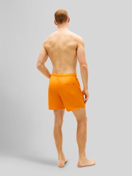 Tommy Hilfiger Regular Fit Badeshorts mit Logo-Stitching Apricot 5
