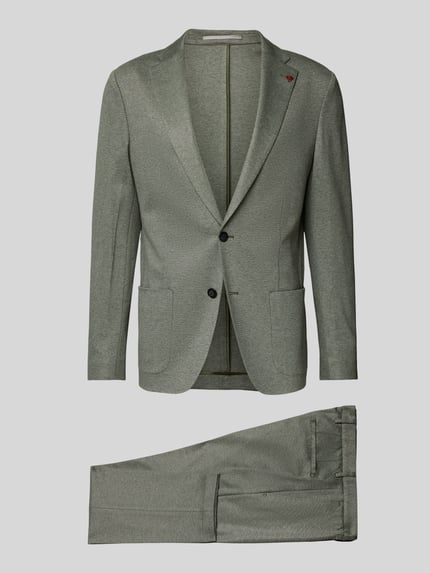 ROY ROBSON Slim Fit Anzug aus Viskose-Mix Gruen 2