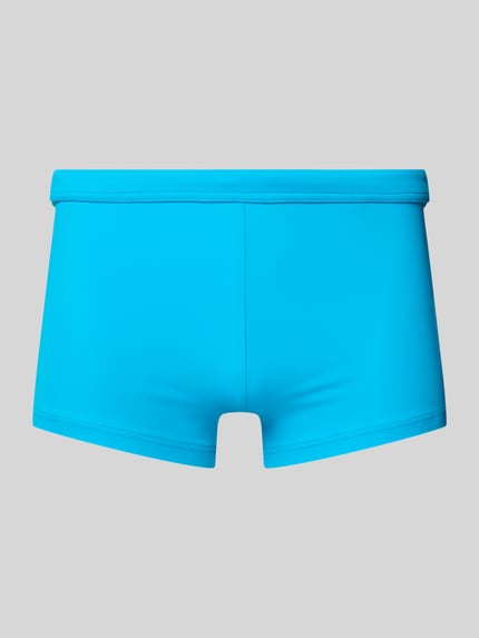 HOM Spodenki kąpielowe o kroju slim fit naszywką z logo model ‘SEA LIFE’ Turkusowy 1