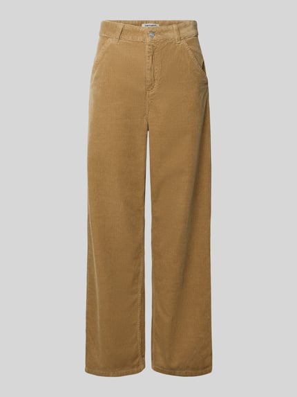 Carhartt Work In Progress Straight fit corduroy broek in 5-pocketmodel, model 'Coventry' Beige - 2
