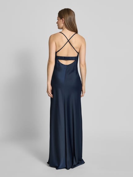 VM by Vera Mont Abendkleid mit Wasserfall-Ausschnitt Marine 5