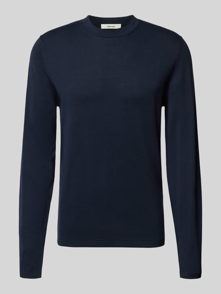 Selected Regular Fit Strickpullover aus reiner Baumwolle 'RAVI' Dunkelblau 2
